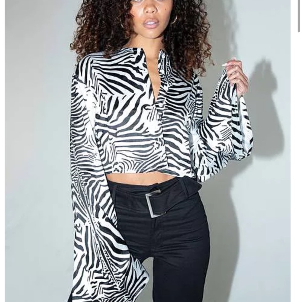 Zebra Print Women's Top